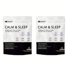 Calm & Sleep Adaptogenic Drink Mix - Raspberry Lemonade, 0 Sugars - L-Theanine, Ashwagandha & Magnesium For Relaxation & Rest, 24 Packets (Option: 2)