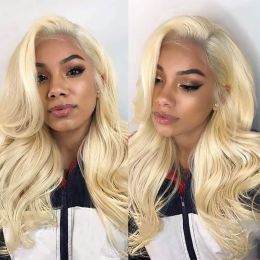 13x4 Lace Front Human Hair Wigs 613 Body Wave Density (Option: 8inch)